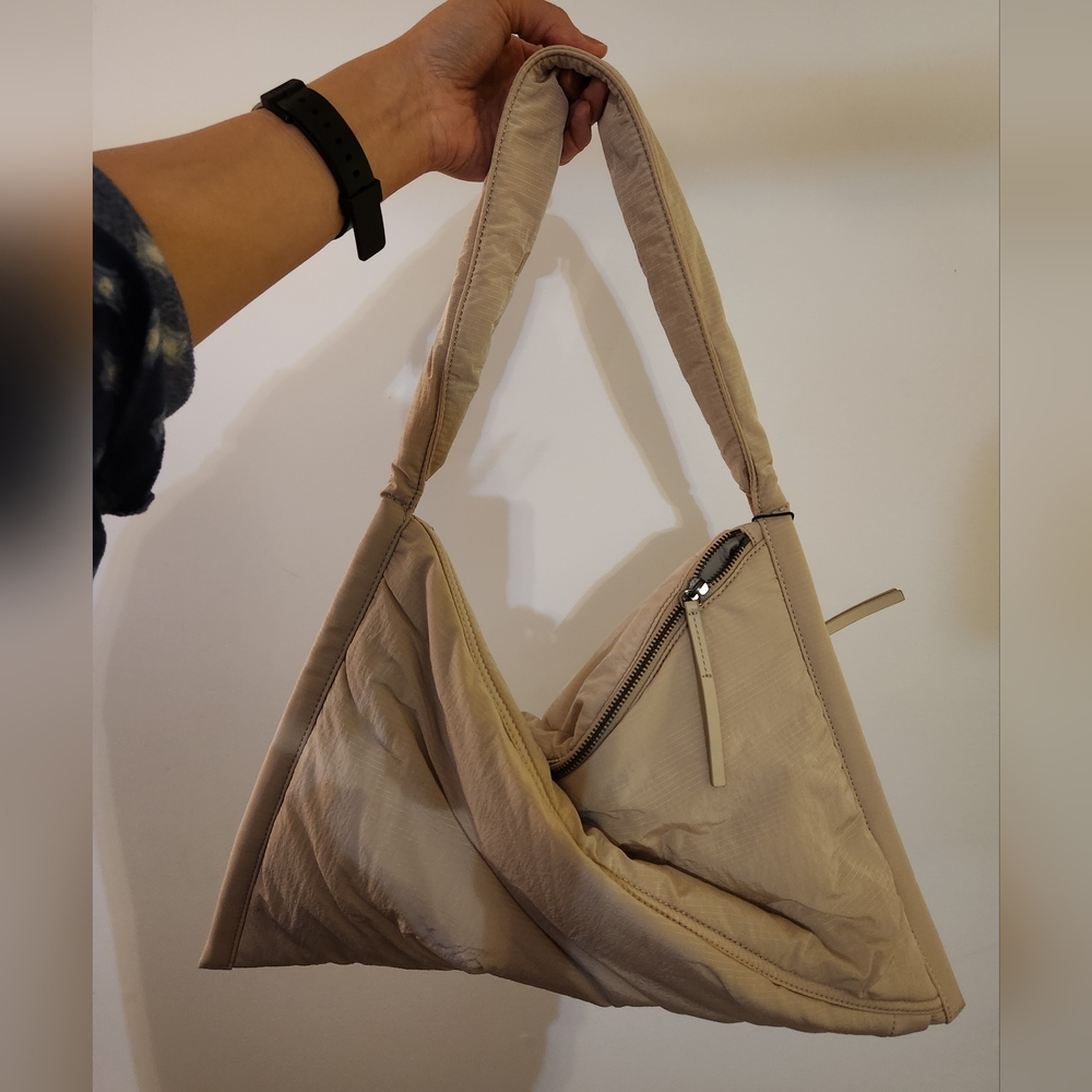 Ralph Lauren Beige Triangle Shoulder Bag